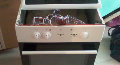 Ремонт керамической электроплиты. Ермолино